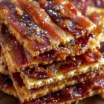 Maple Candied Bacon Crackers