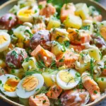 Russian Salmon Potato Salad Eggs