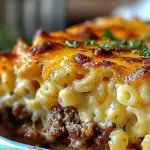 Mac and Cheese Meatloaf Casserole