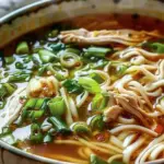 Aromatic Ginger Scallion Chicken Noodle Soup