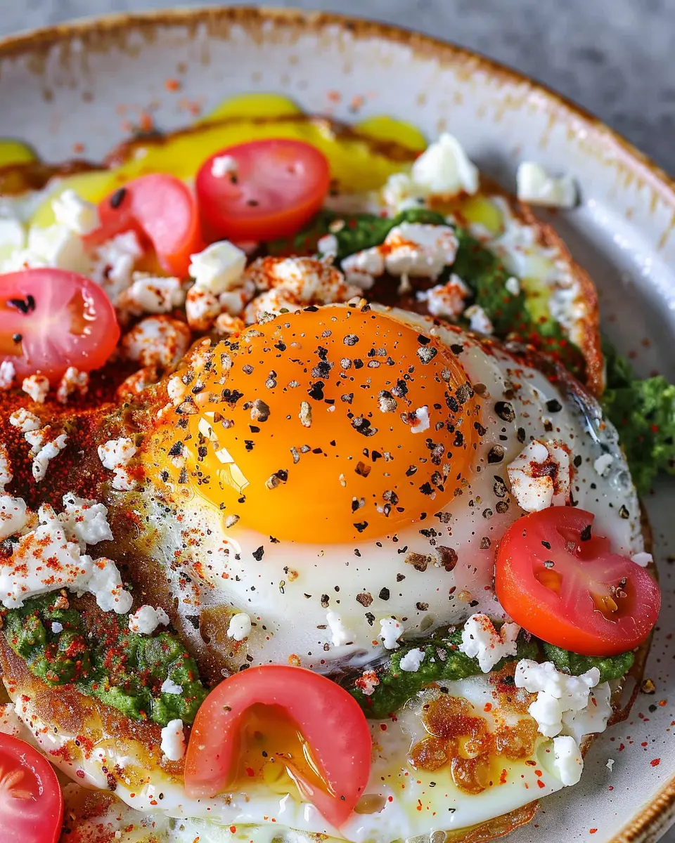 Crispy Feta Fried Eggs: A Delicious Twist with Turkey Bacon