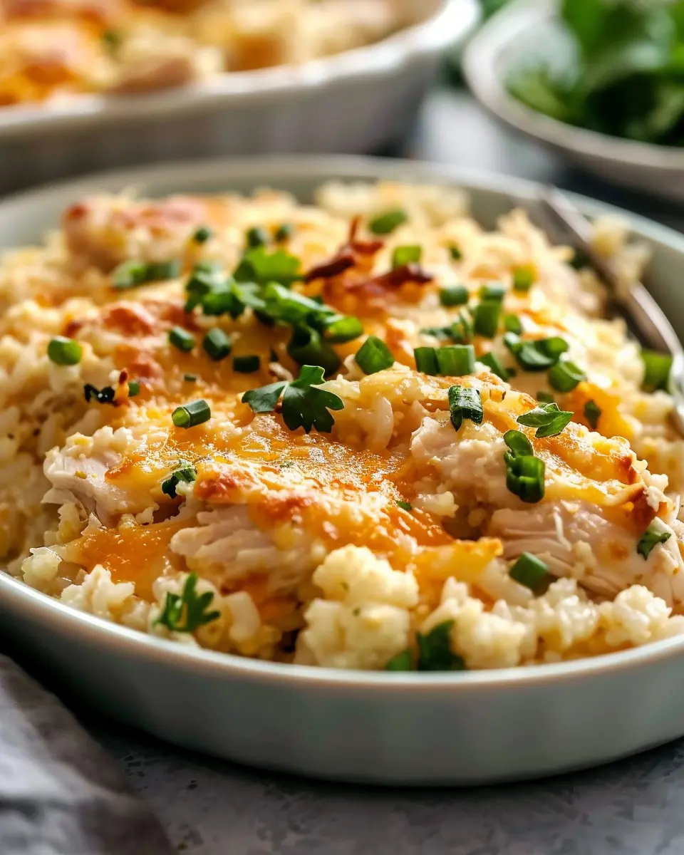 Healthy Chicken Cauliflower Rice Casserole: A Guilt-Free Delight