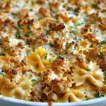 Cajun Cream Cheese Alfredo Bowties
