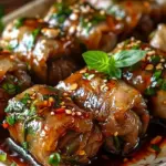 Savory Thai Basil Beef Rolls