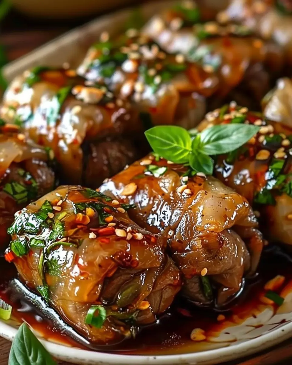Savory Thai Basil Beef Rolls: A Flavorful Twist on Comfort Food