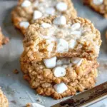 Marshmallow Crispy Cookies