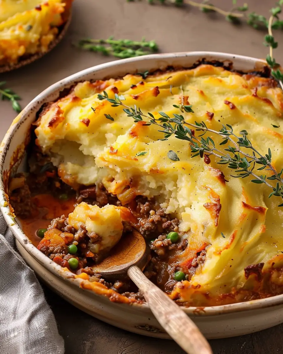 Shepherd’s Pie Recipe with Turkey Bacon and Savory Beef Filling