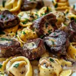 Cracked Garlic Steak Tortellini