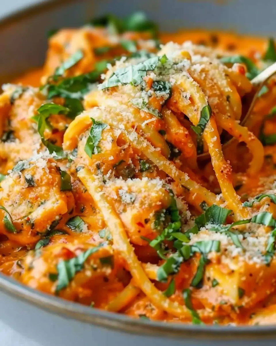 Creamy Tomato Garlic Pasta with Turkey Bacon: Easy &amp; Delicious