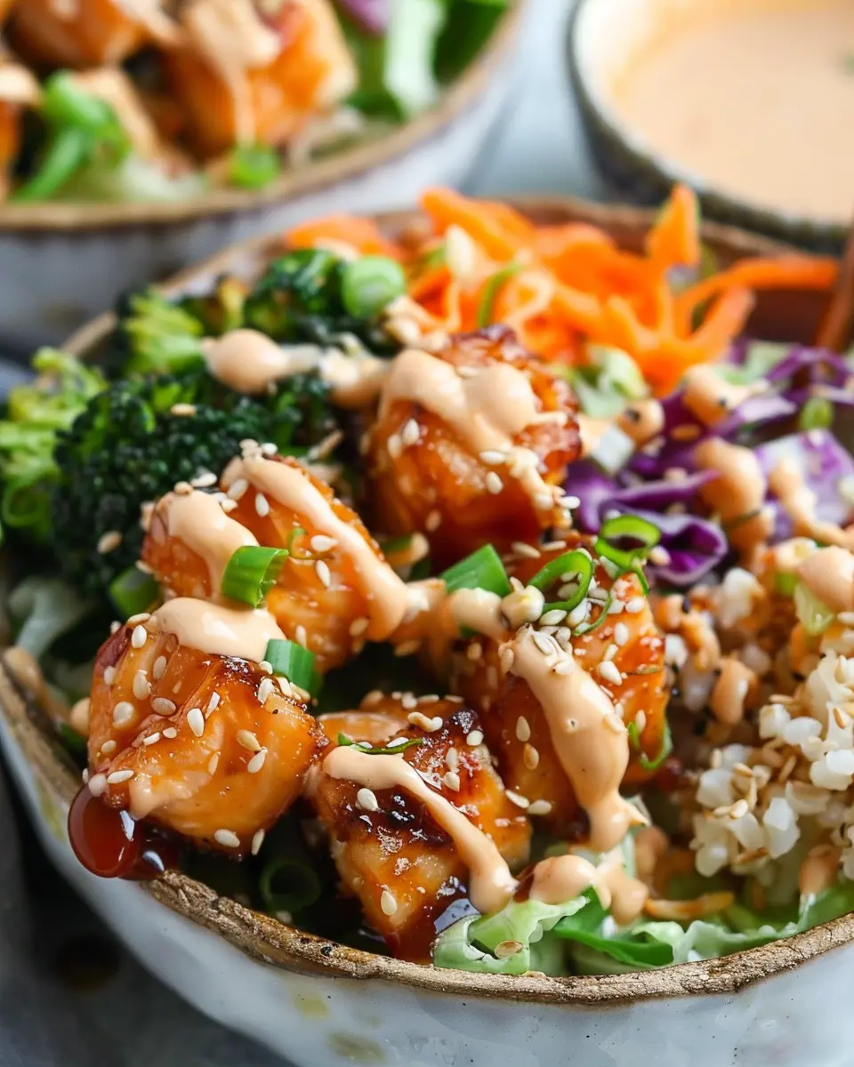 Crispy Bang Bang Salmon: Easy Flavor-Packed Bites Bowls