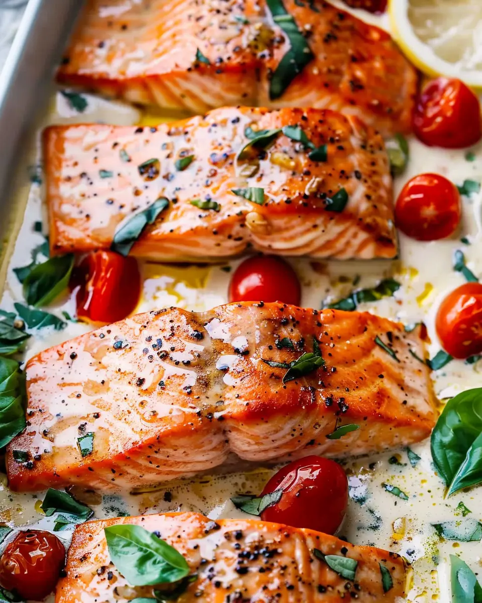 Creamy Tuscan Salmon with Turkey Bacon: A Deliciously Indulgent Dish