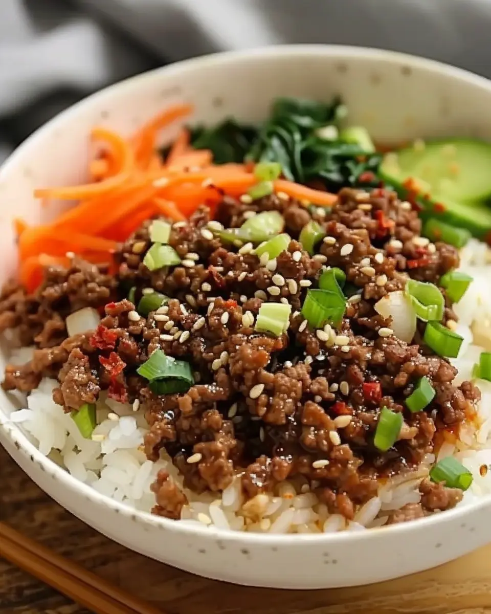 Korean Ground Beef Bowl: A Quick and Easy Comfort Meal