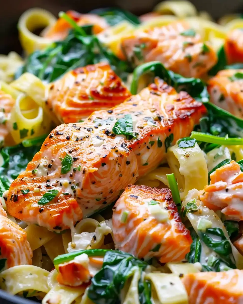Salmon Spinach Pasta Dish: Easy and Flavorful Comfort Food