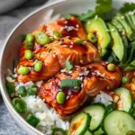 Honey Sriracha Salmon Bowls