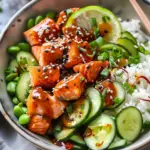 Honey Sriracha Salmon Bowls