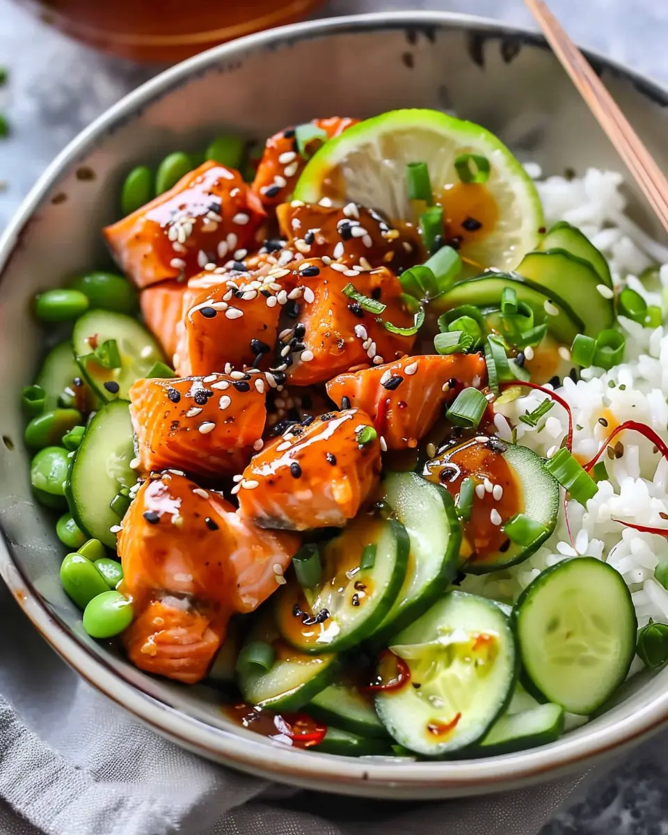 Honey Sriracha Salmon Bowls: Easy and Flavorful Weeknight Dinner