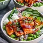 Honey Sriracha Salmon Bowls