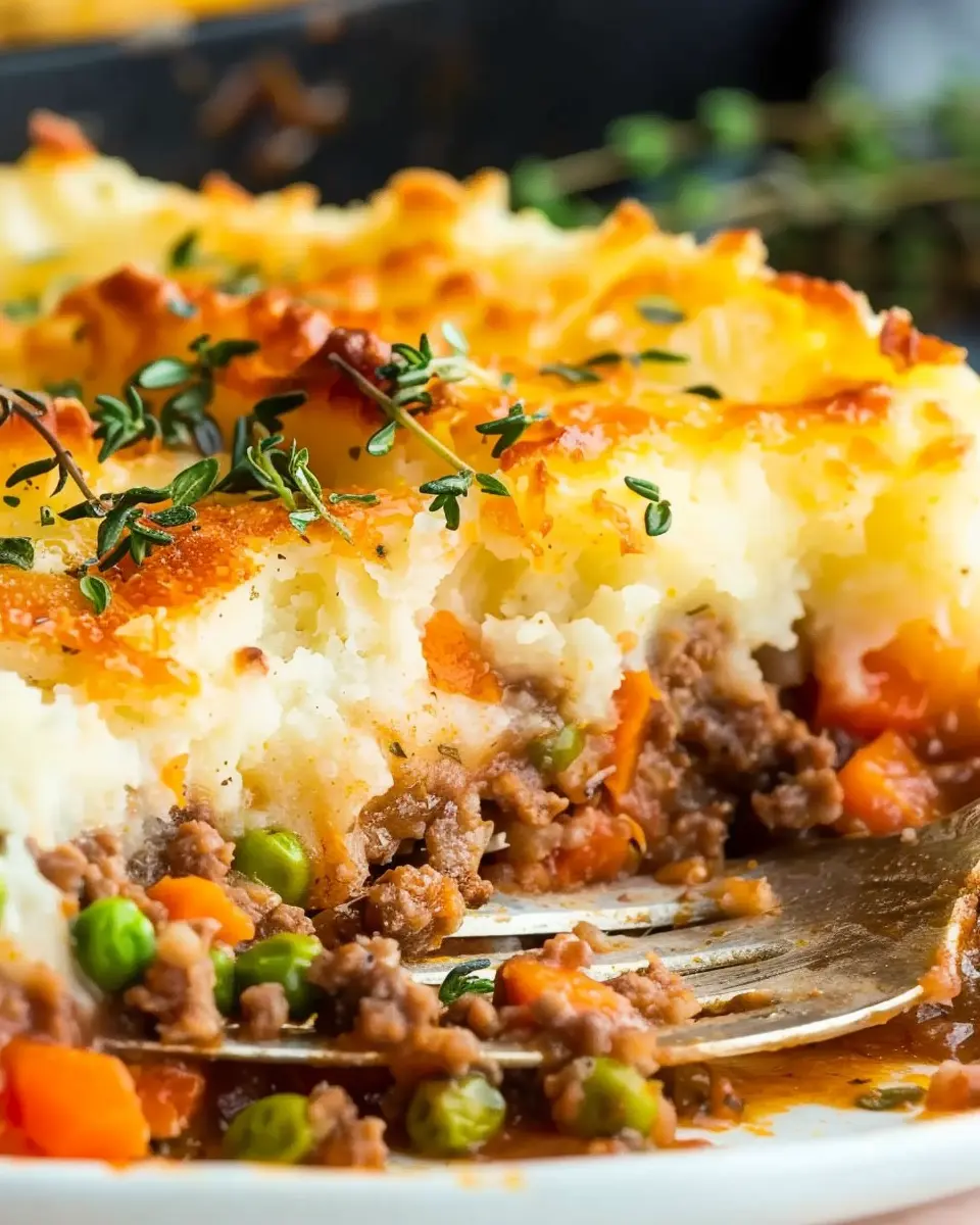 Shepherd’s Pie Delight: Comforting Turkey Bacon and Chicken Ham Feast