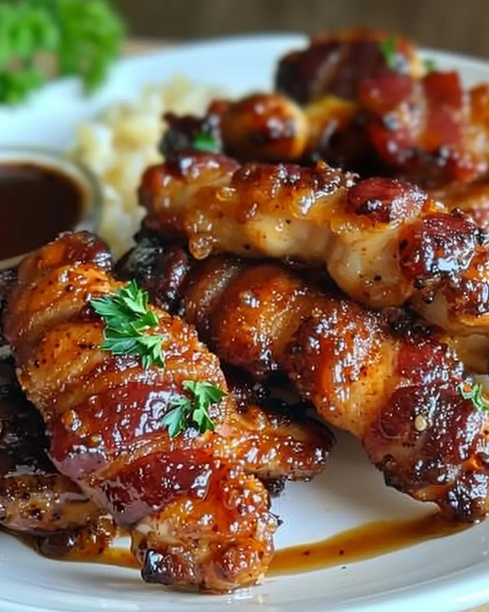 Bacon Brown Sugar Chicken Tenders: Easy Indulgence for Dinner