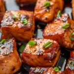 Honey Garlic Salmon Bites