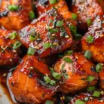 Honey Garlic Salmon Bites