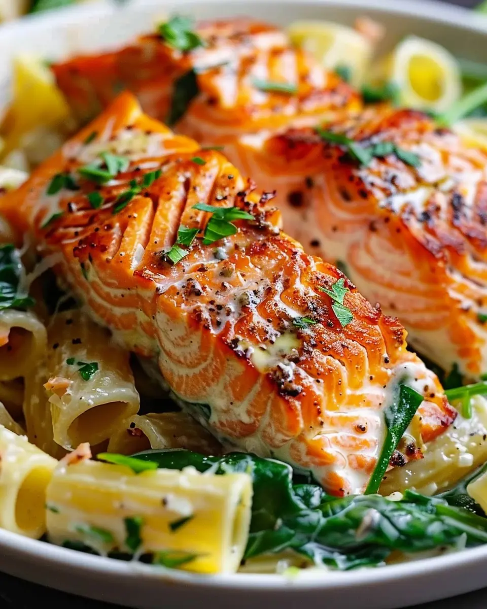 Salmon Spinach Pasta Dish: A Deliciously Easy Weeknight Meal