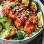 Honey Sriracha Salmon Bowls