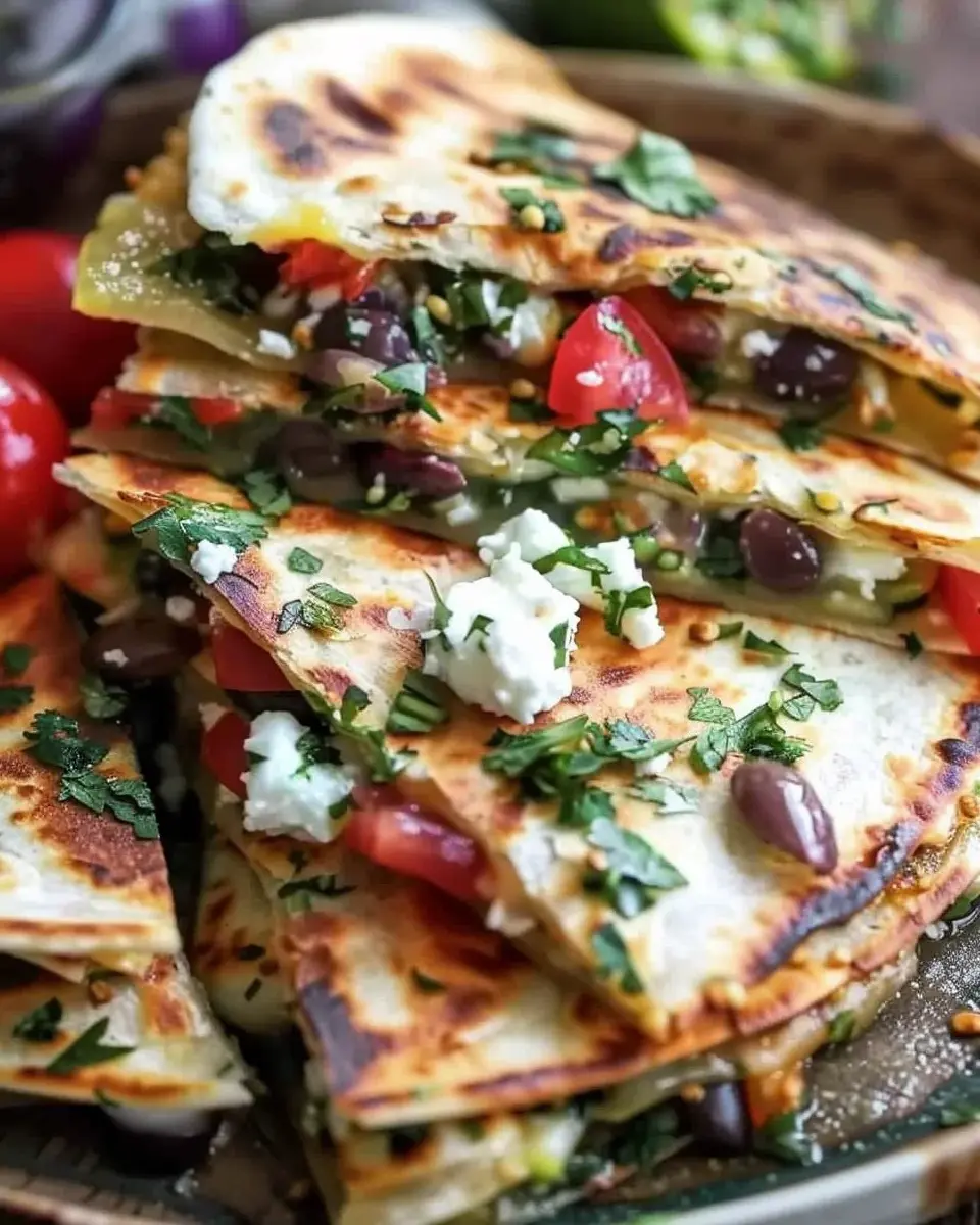 Mediterranean Quesadillas: Easy Homemade Delight with Turkey Bacon and Chicken Ham