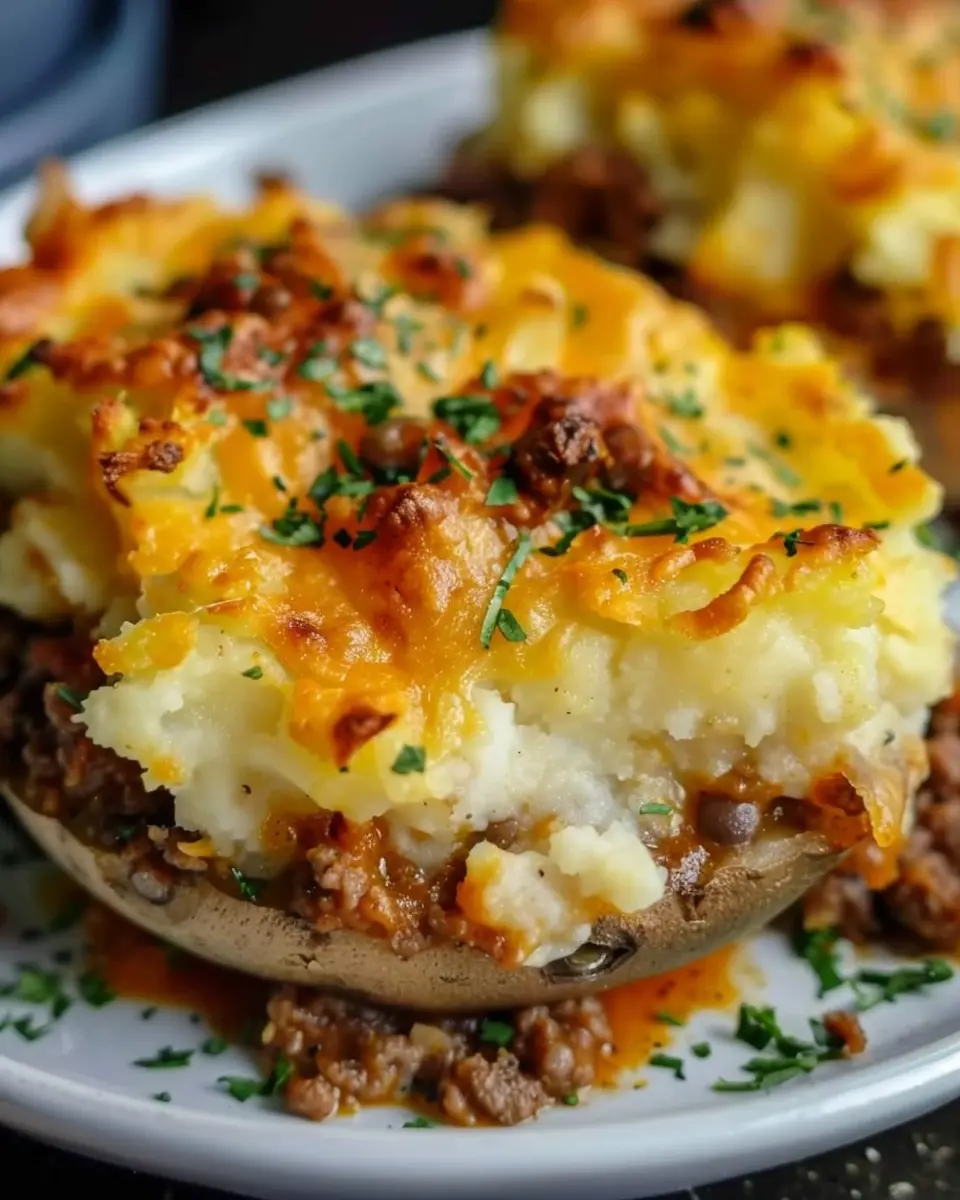 Shepherd’s Pie Baked Potato: A Hearty Twist with Turkey Bacon