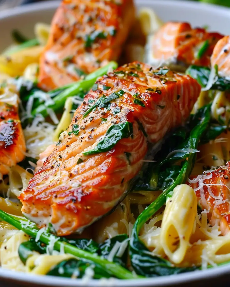 Salmon Spinach Pasta Dish: A Healthy Twist That Delights the Palate