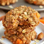 Healthy Carrot Cake Oatmeal Cookies