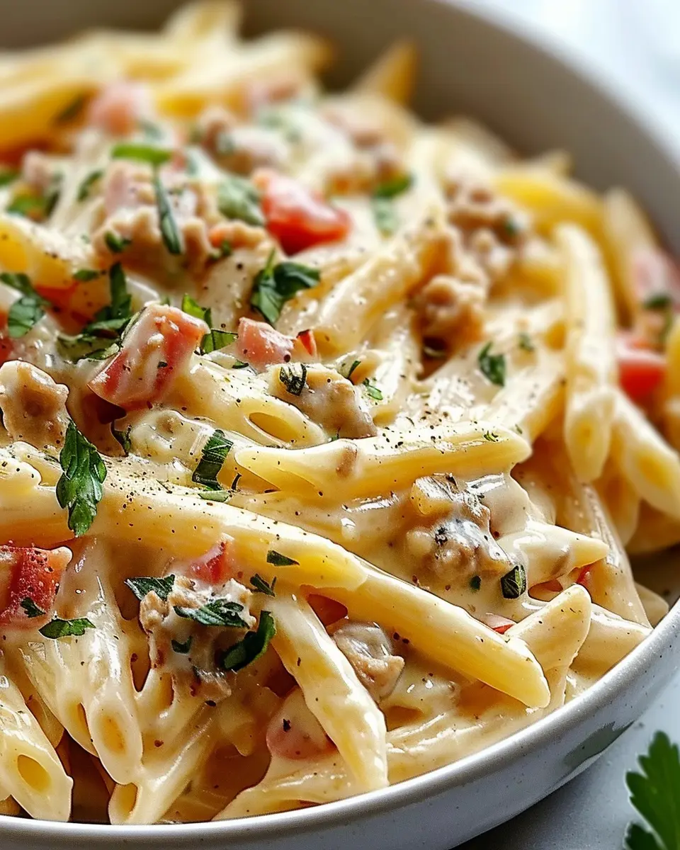 Creamy Rotel Pasta with Turkey Bacon: A Quick and Indulgent Delight