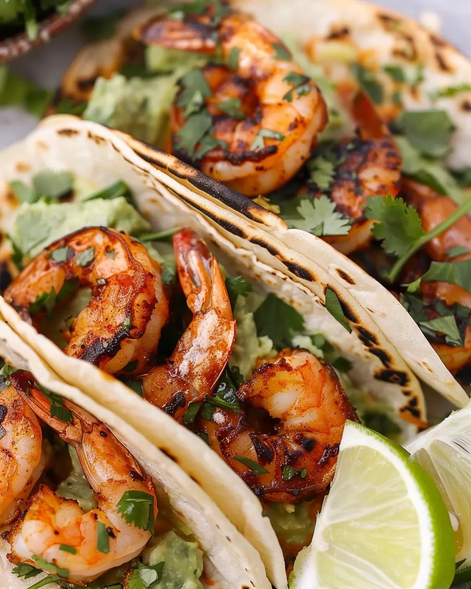 Cilantro Lime Shrimp Tacos: Easy &amp; Flavorful Homemade Delight