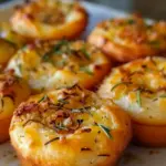 Golden Crust Garlic Rosemary Focaccia Muffins