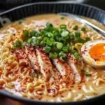 Creamy Garlic Chicken Ramen