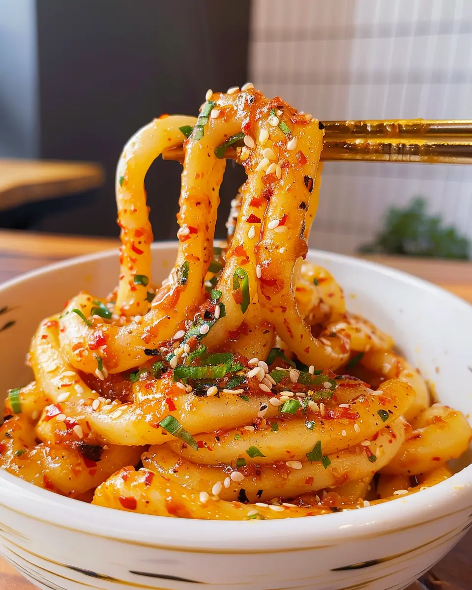 Spicy Potato Noodles: Easy Recipe with Turkey Bacon and Veggies