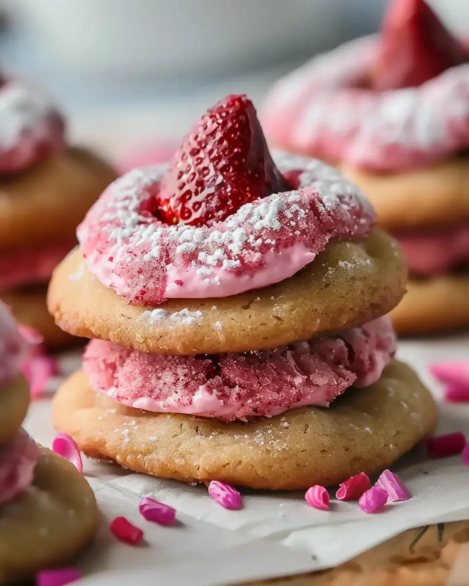 Strawberry Kiss Cookies: Easy Delightful Treats for Everyone