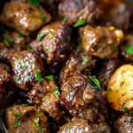 Slow Cooker Garlic Butter Beef Bites