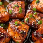 Honey Garlic Salmon Bites
