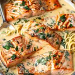 Creamy Garlic Butter Tuscan Salmon