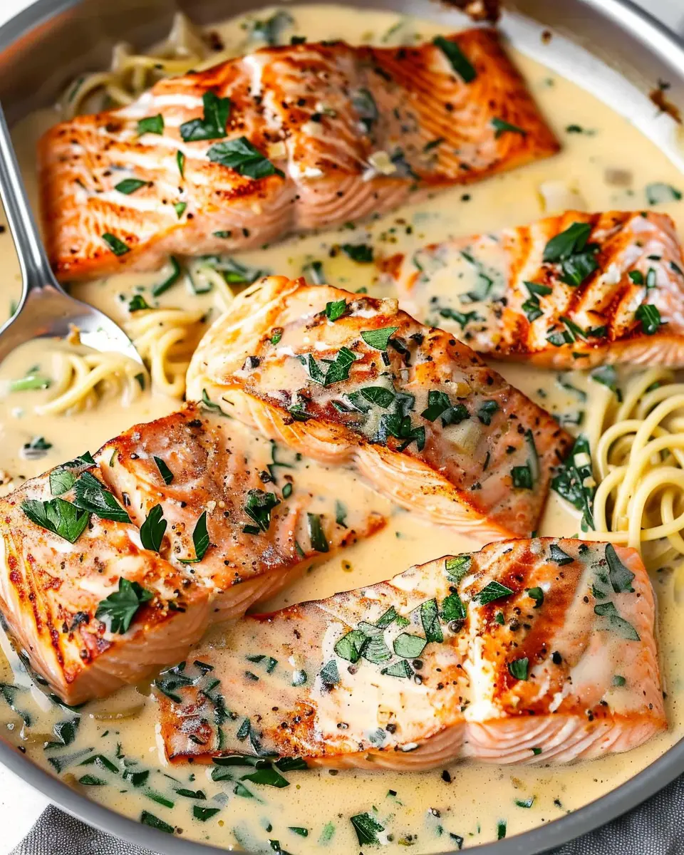 Creamy Garlic Butter Tuscan Salmon: Easy Weeknight Delight