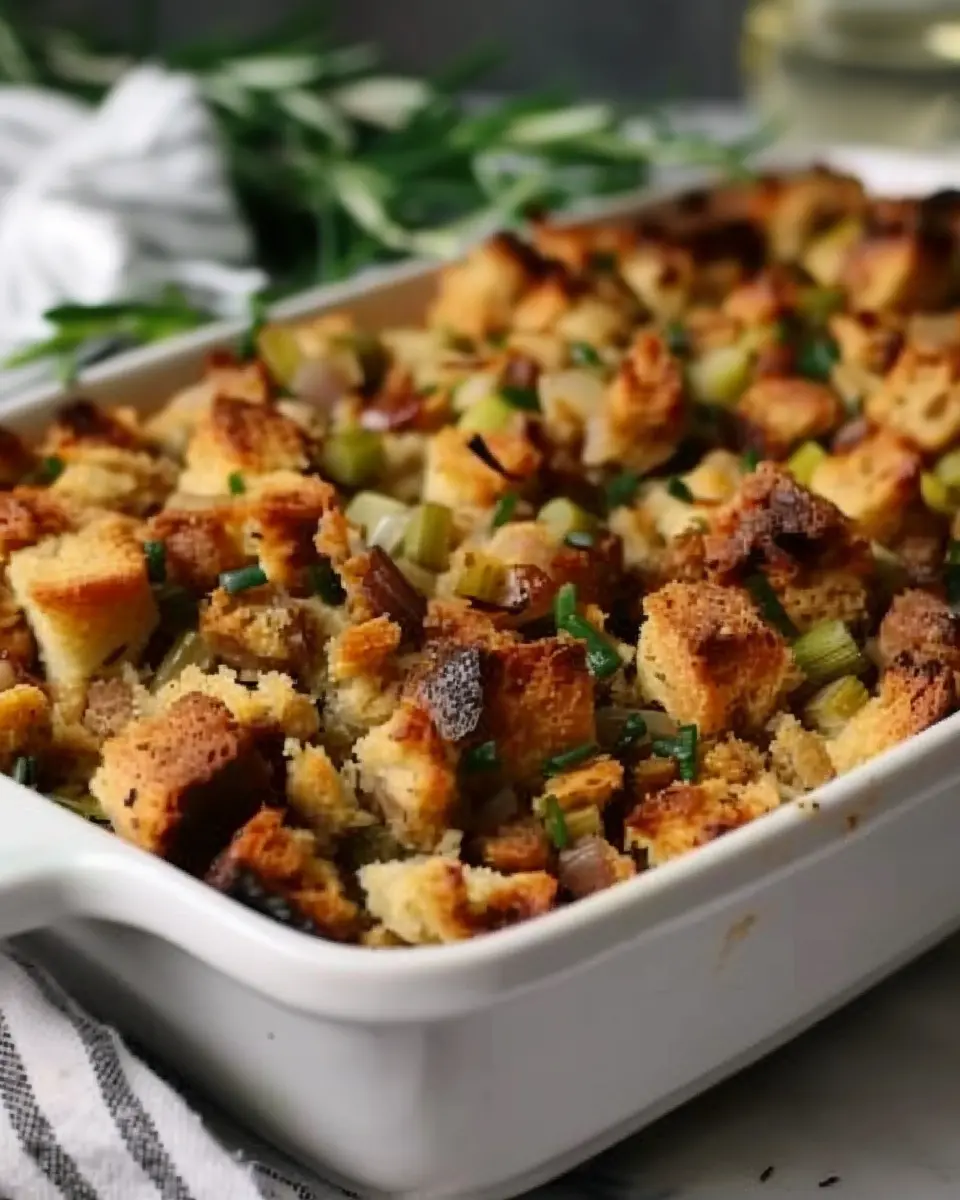 Delicious Grandmaโs Thanksgiving Stuffing Recipe with Turkey Bacon