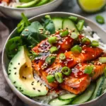 Honey Sriracha Salmon Bowls